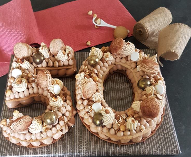 Number Cake 50 ans L'Atelier d'Angevine Patisserie événementielle